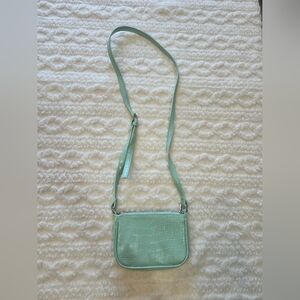 Wild Fable Mint Green Croc Mini Shoulder Bag Y2K